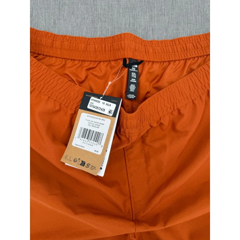The North‎ Face ADB CRK Water Shorts Earthen Copper Orange Mens XXL NF0A8C0G